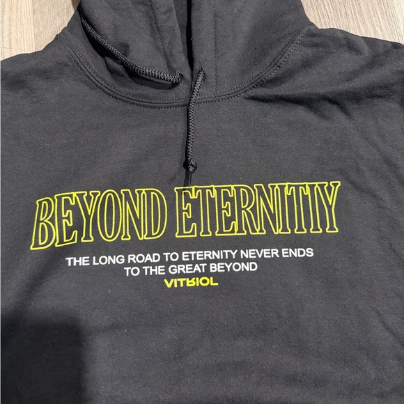 Vitriol Beyond Eternity Black Hoodie Size S - Picture 4 of 7